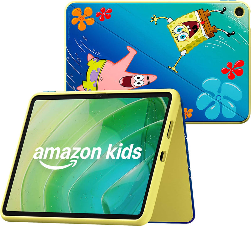 Amazon - Kids Tablet 11 (all-new) ages 6+ 11" 2.5K display 8GB includes 1-year Kids+ subscription parental controls - SpongeBob and Patrick