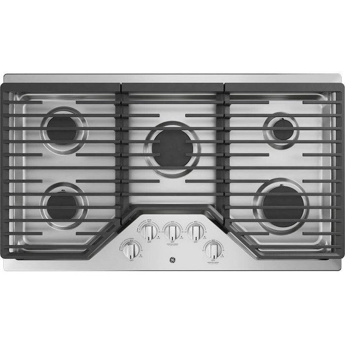 GE - 36" Built-In Gas Cooktop - Stainless Steel