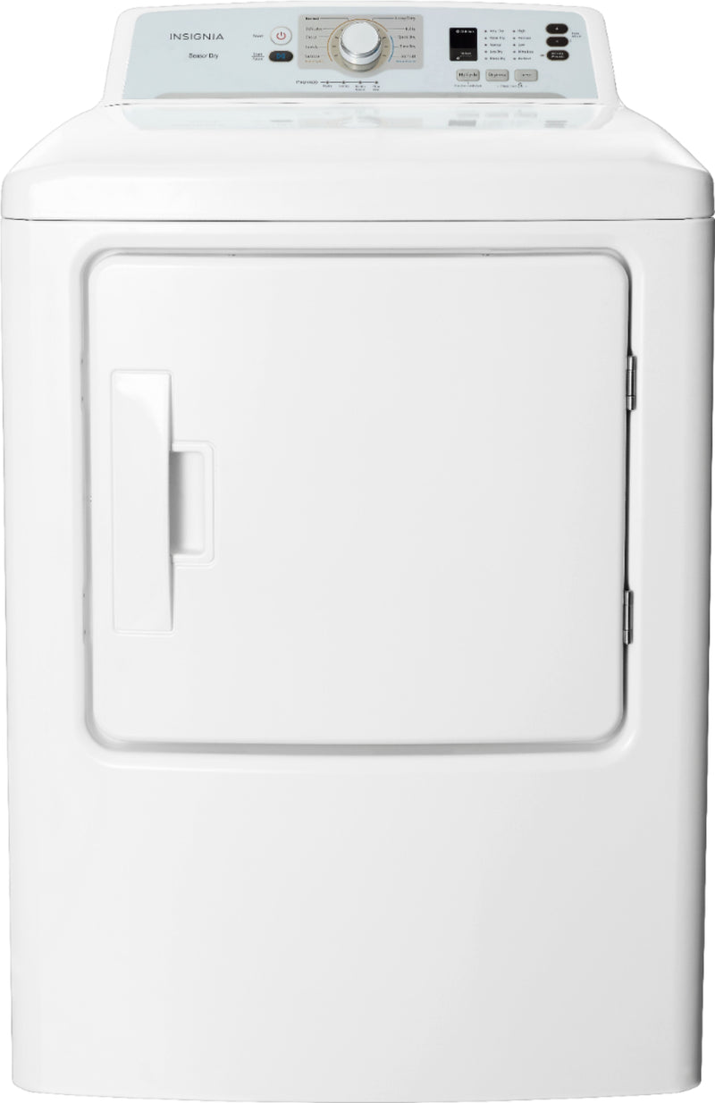 Insignia - 6.7 Cu. Ft. Gas Dryer with Sensor Dry and My Cycle Memory - White