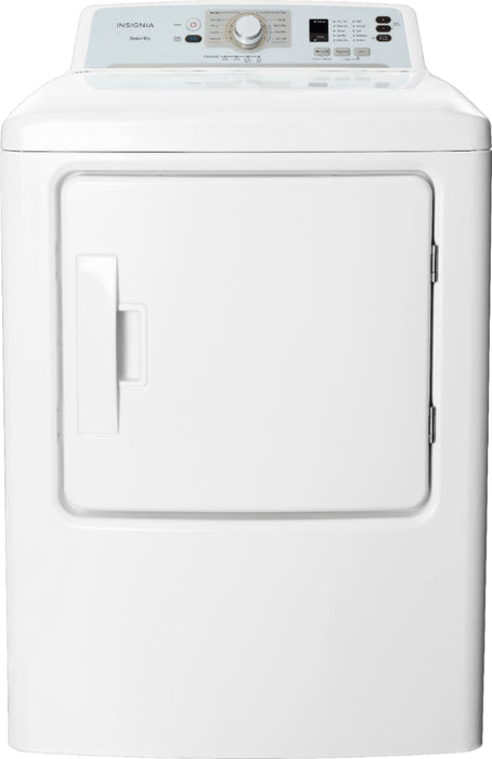 Insignia - 6.7 Cu. Ft. Gas Dryer with Sensor Dry and My Cycle Memory - White