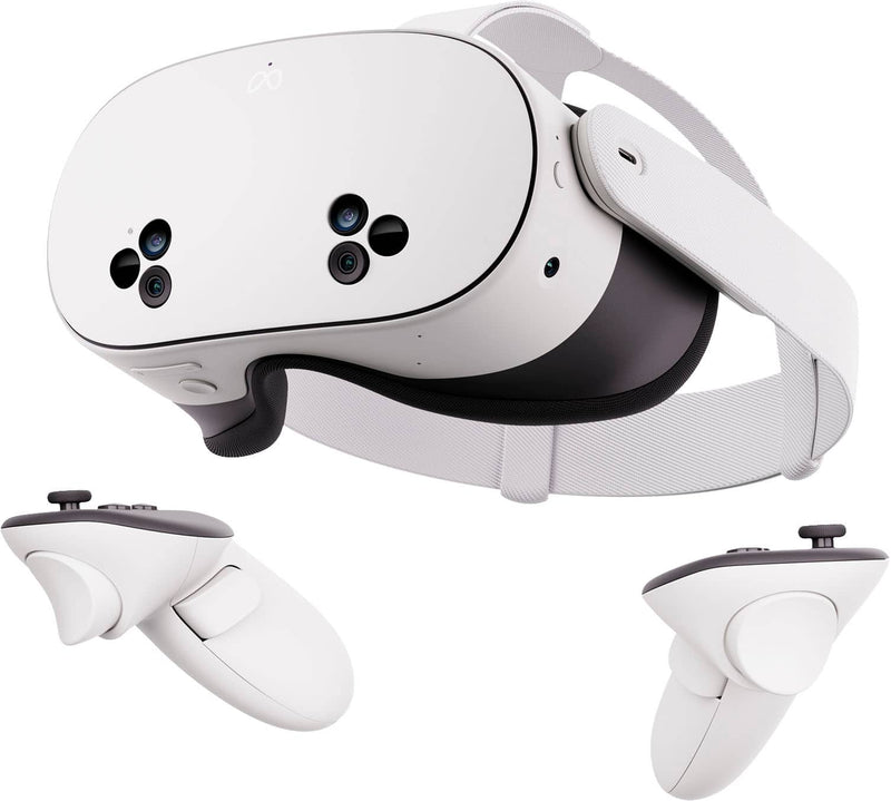 Meta - Quest 3S 128GB  Virtual Reality Headset Without Wires — Thirty-Three Percent More Memory — 2X Graphical Processing - White