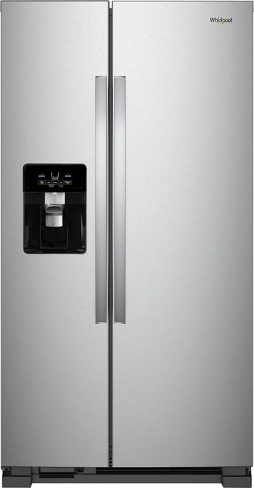 Whirlpool - 24.6 Cu. Ft. Side-by-Side Refrigerator - Stainless Steel