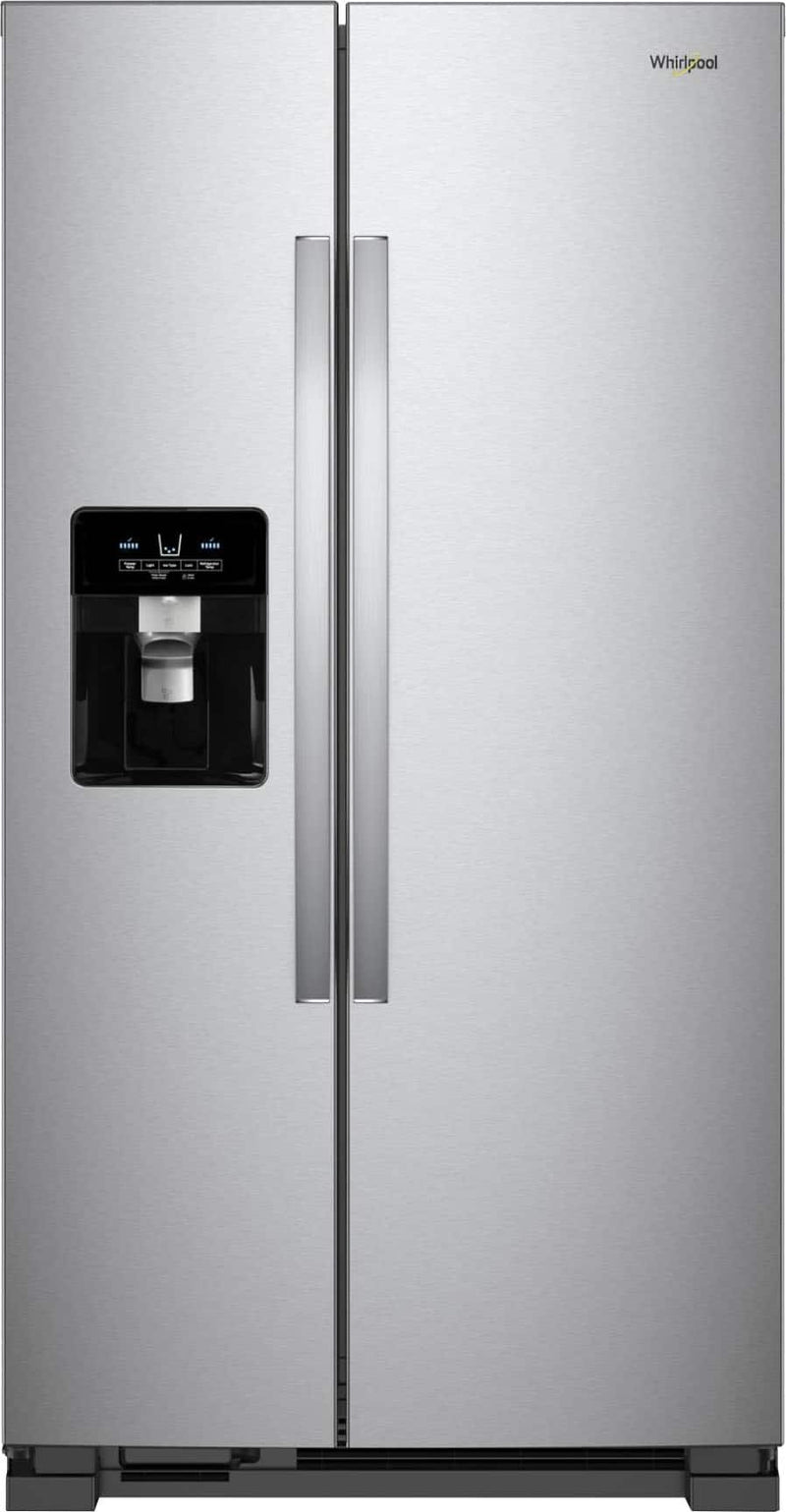 Whirlpool - 25 cu. ft 36-inch Wide Side-by-Side Refrigerator - Fingerprint-Resistant Stainless Finish