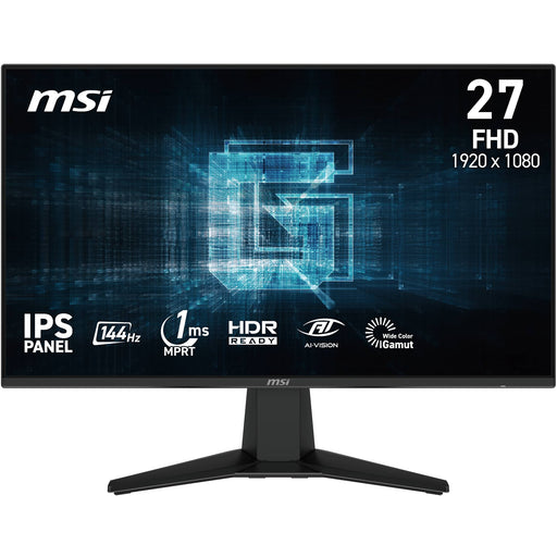 MSI - G275L E14 27" FHD IPS 144Hz 1ms Gaming Monitor with Adaptive Sync and HDR Ready (HDMI DisplayPort) - Metallic Black