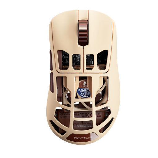 Pulsar - Feinmann F01 Wireless Optical Gaming Mouse - Noctua Edition - Wireless - Brown