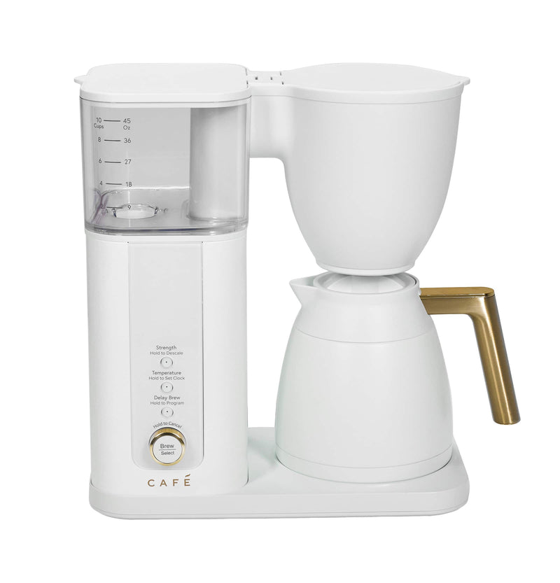 Caf - Specialty Smart 10-Cup and Single Serve Coffee Maker with Insulated Thermal Carafe - Matte White