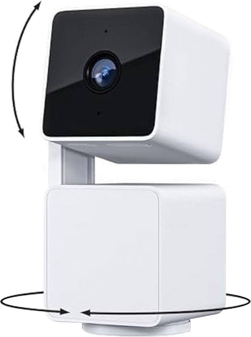 Wyze - Duo Cam Pan 2K Wired Dual Pan/Tilt Camera with Spotlight Indoor/Outdoor Motion-Tracking with Color Night Vision - White