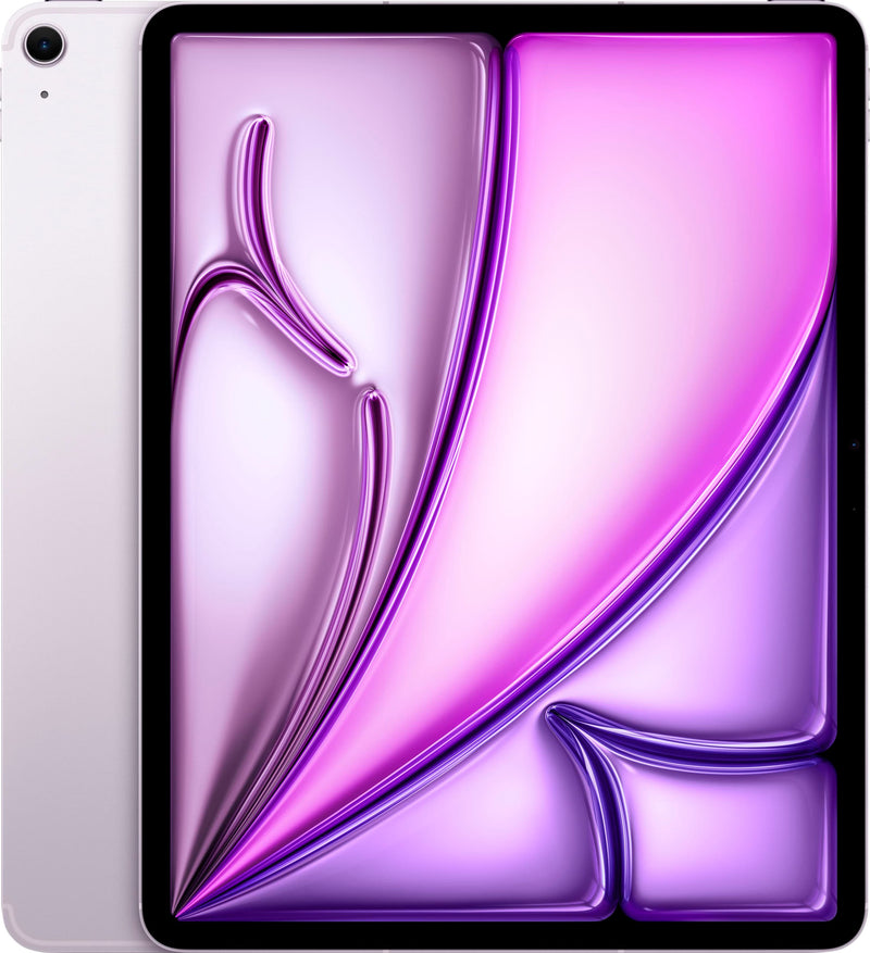 Apple - 13-inch iPad Air M3 chip Built for Apple Intelligence Wi-Fi + Cellular 512GB - Purple (Unlocked)