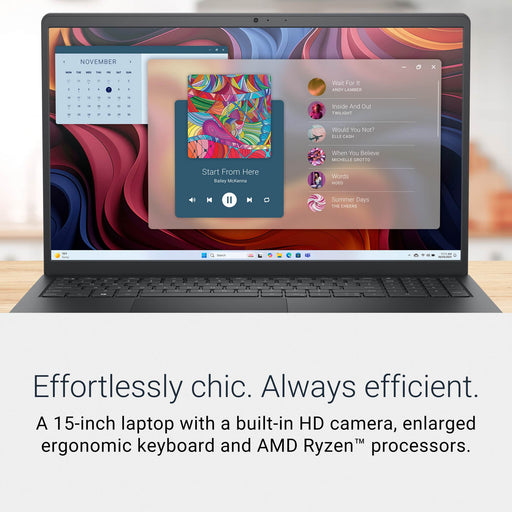 Dell - 15.6" 2K Touchscreen Laptop - AMD Ryzen 7 7000 Series-7730U 2023 - 16GB Memory - 512GB Storage - Carbon Black