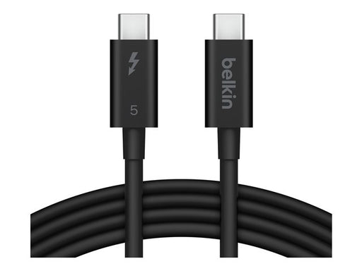 Belkin - 3.3ft USB-C Thunderbolt 5 Cable w/ 240W Power Delivery Bandwidth Boost Up to 120Gbps and 4K UHD Display Resolution - Black