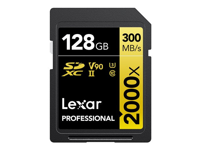 Lexar Professional - flash memory card - 128 GB - SDXC UHS-II
