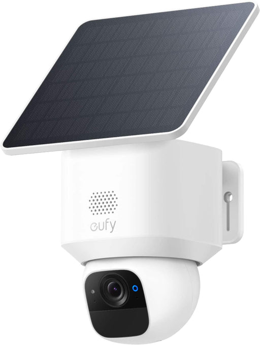 eufy - SoloCam E30 Solar Powered 2K Outdoor Security Camera Wire-Free 360 Pan No Monthly Fee - White
