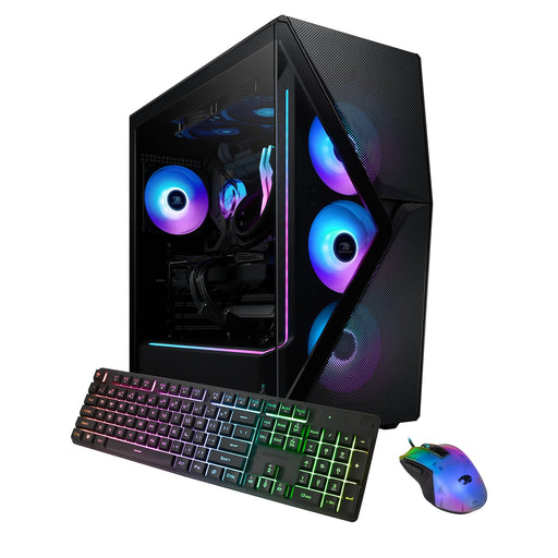 iBUYPOWER - Slate MESH Gaming Desktop PC - AMD Ryzen 9 9900X NVIDIA GeForce RTX 5070Ti 16GB 32GB DDR5 RGB2TB NVMe - Black