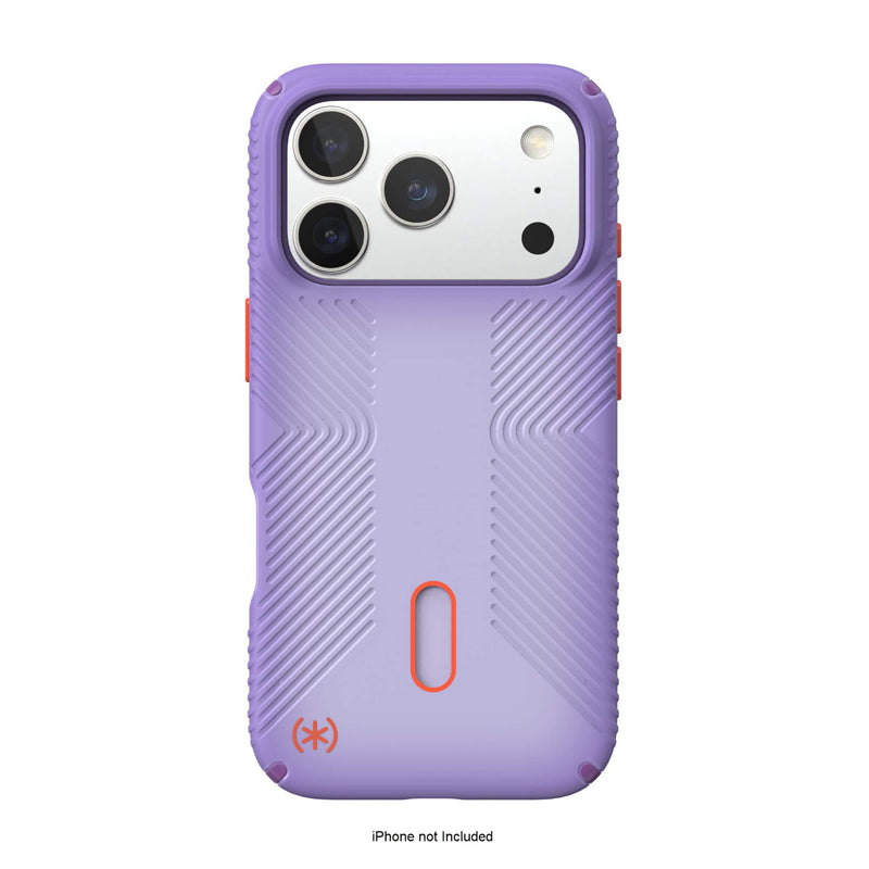 Speck - Presidio Lux Grip CLickLock Case for Apple iPhone 17 Pro - Purple Fade/Magic Purple/New Poppy