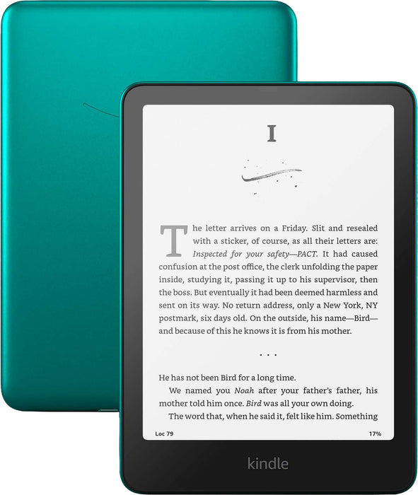 Amazon - Kindle Paperwhite Signature Edition (32 GB)  Our fastest Kindle with wireless charging and weeks of battery life - 2024 - Metallic Jade