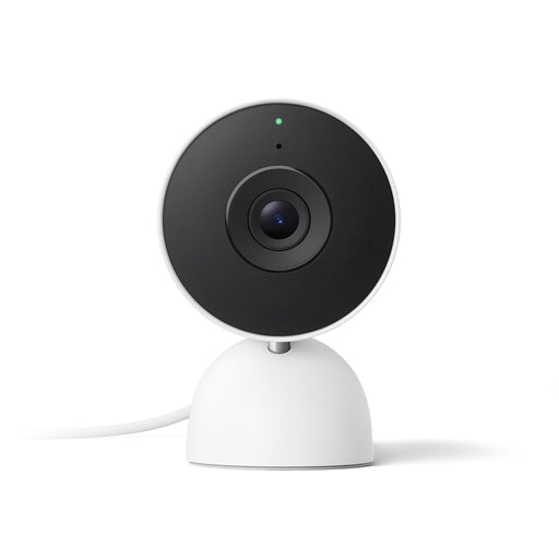 Google - Nest Cam Indoor (wired 3rd gen) - Latest Model - 2K Video and Gemini - Snow