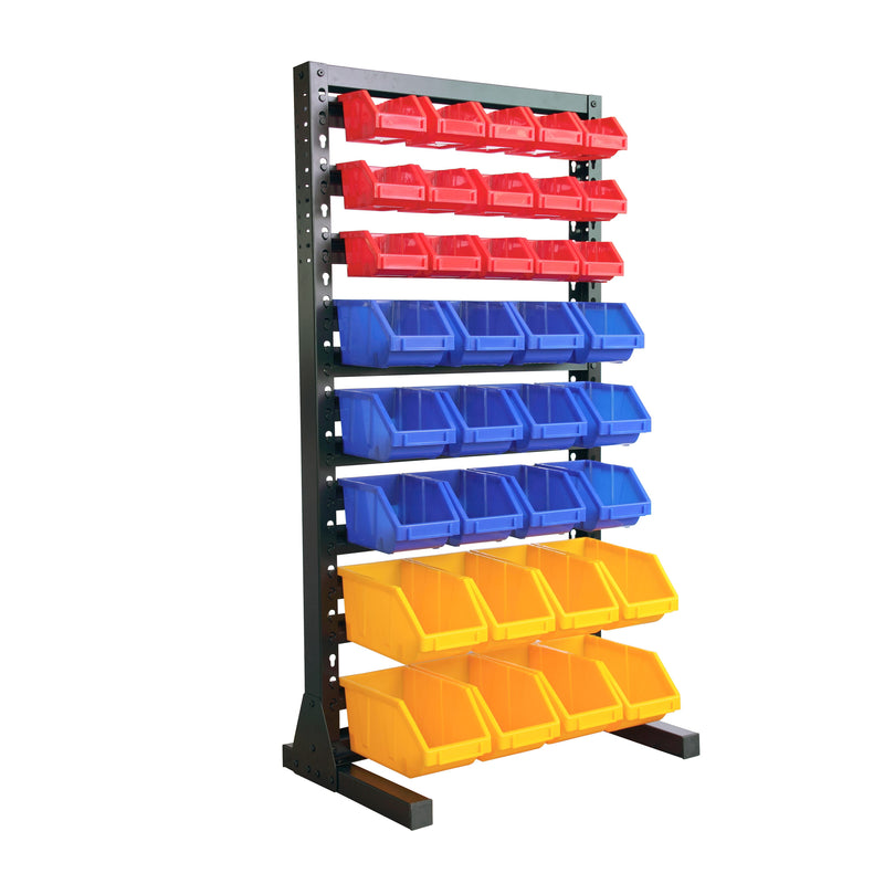 KING'S RACK 25 W x 23 D x 48 H 8 -Tier Heavy Duty Black Metal Utility Shelving Unit