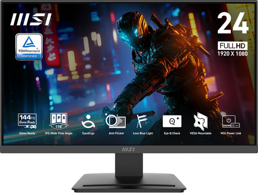 MSI - PRO MP243L E14 24" FHD IPS 144Hz 1ms Adaptive-Sync HDR Ready (HDMIVGA) - Matte Black