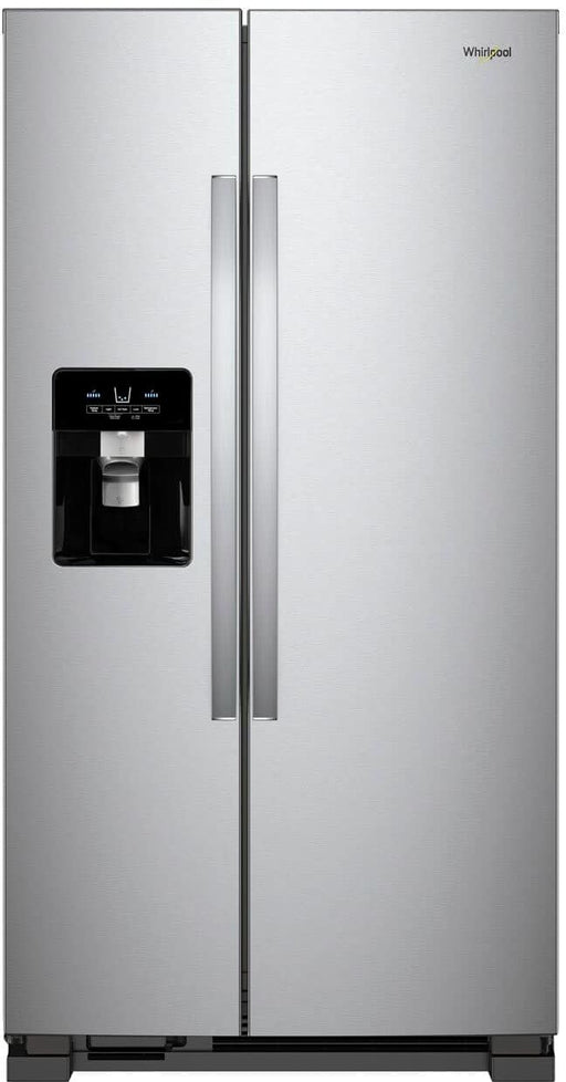 Whirlpool - 21 Cu. Ft. Side-by-Side Refrigerator with LED Interior Lighting - Stainless Steel