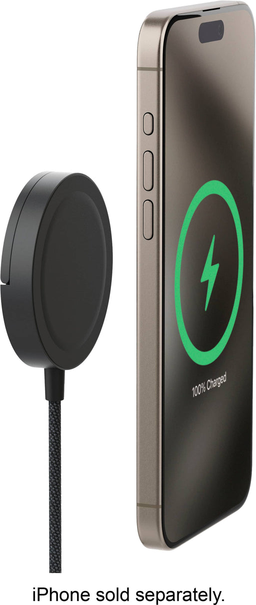 mophie - 15W Magnetic Wireless Qi-enabled Devices MagSafe/Qi2 compatible devices AirPods/AirPods Pro with Kickstand - Black