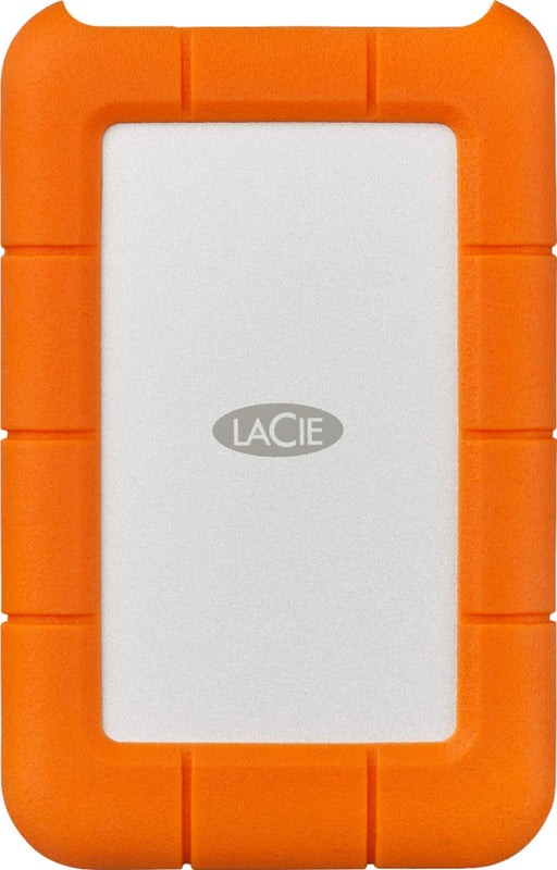 LaCie - Rugged 5TB External USB-C USB 3.1 Gen 1 Portable Hard Drive - Orange/Silver