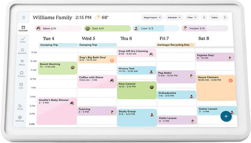 Skylight - Calendar 2 15 Inch Touchscreen Smart Calendar and Chore Chart - White