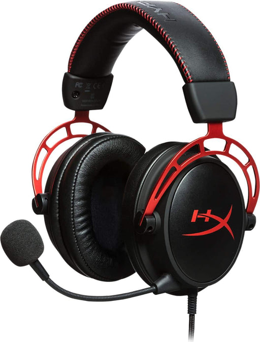 HyperX - Cloud Alpha Wired Gaming Headset for PC Xbox XS Xbox One PS5 PS4 Nintendo Switch and Mobile - Black/Red