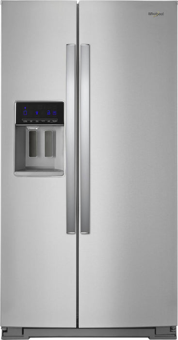 Whirlpool - 20.6 Cu. Ft. Side-by-Side Counter-Depth Refrigerator - Stainless Steel