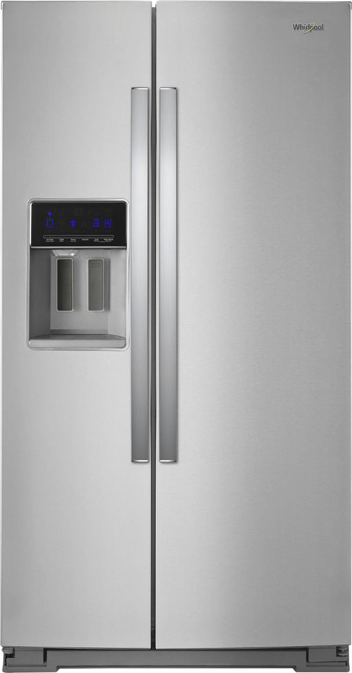 Whirlpool - 20.6 Cu. Ft. Side-by-Side Counter-Depth Refrigerator - Stainless Steel