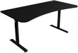 Arozzi - Arena Ultrawide Curved Gaming Desk - Pure Black