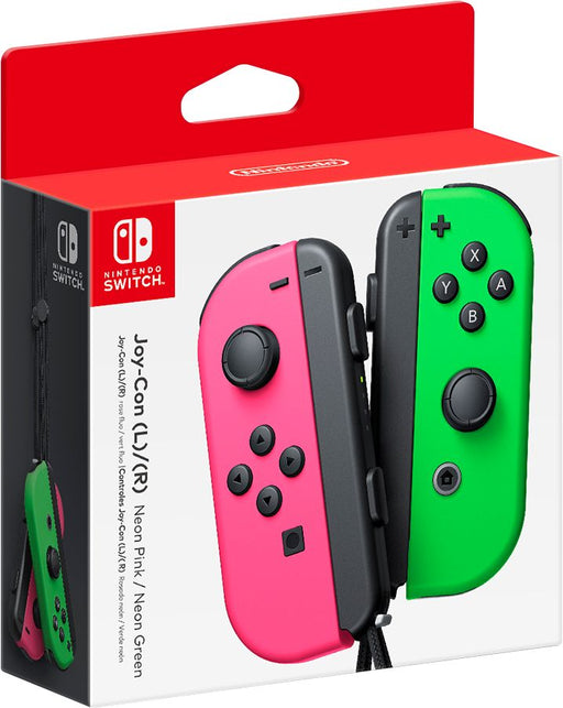 Joy-Con (L/R) Wireless Controllers for Nintendo Switch - Neon Pink/Neon Green