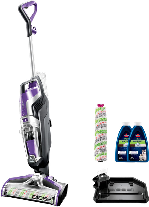 BISSELL - CrossWave Pet Pro All-in-One Multi-Surface Cleaner - Grapevine Purple and Sparkle Silver