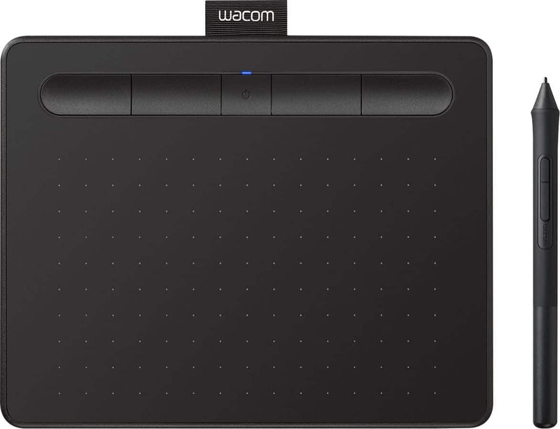 Wacom - Intuos Graphics Drawing Tablet Includes Training  Software; Compatible with Chromebook Mac Android  Windows - Black