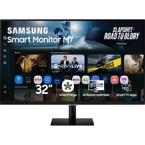 Samsung - 32" M70F 4K UHD Smart Monitor with SamsungVision AI Built In Speakers USB-C - Black