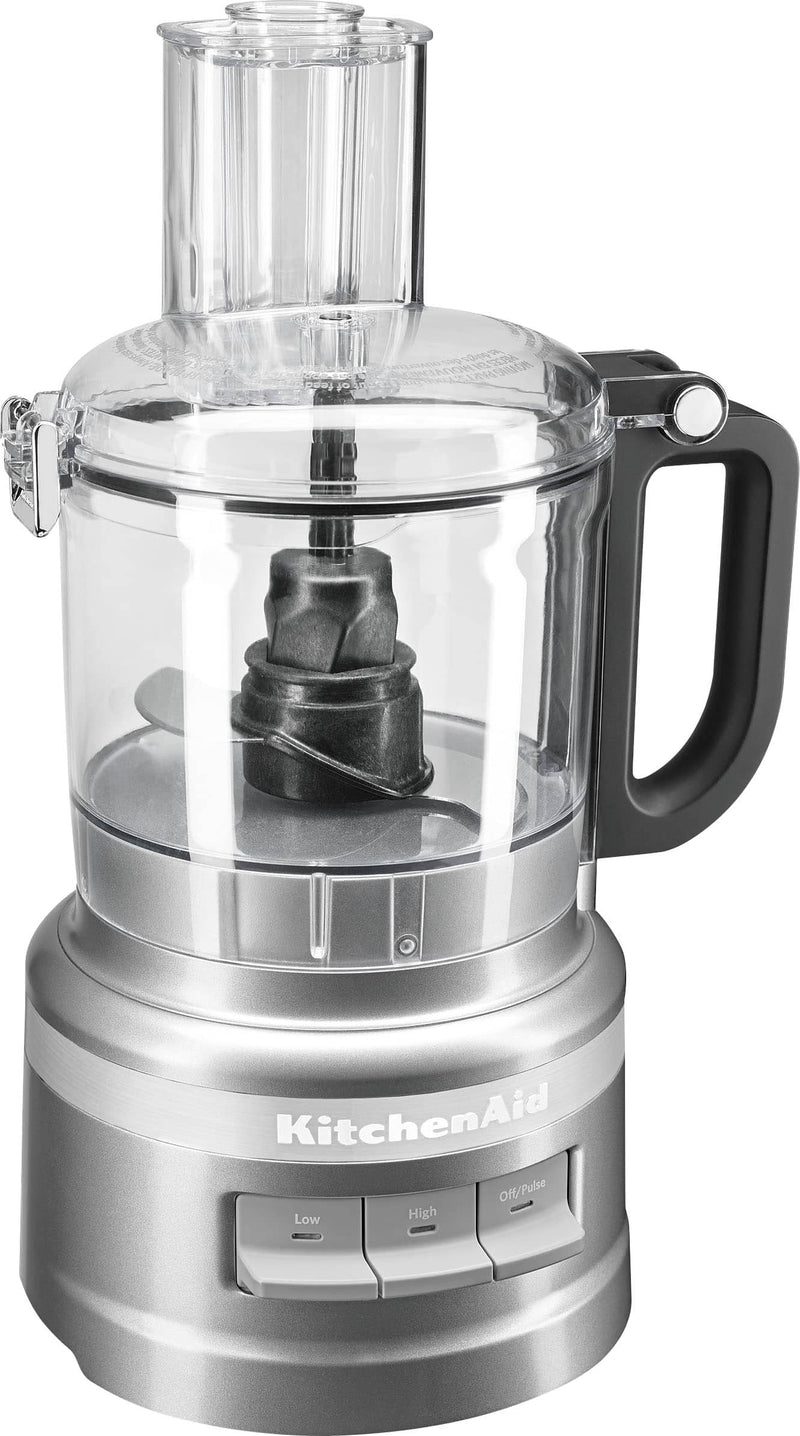 KitchenAid - Easy Store 7-Cup Food Processor in Contour - Silver