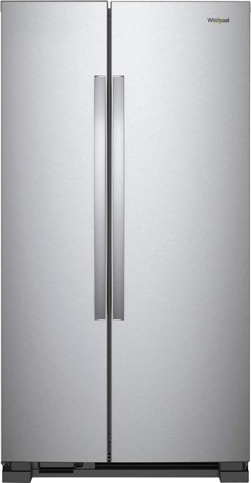 Whirlpool - 25.1 Cu. Ft. Side-by-Side Refrigerator - Stainless Steel