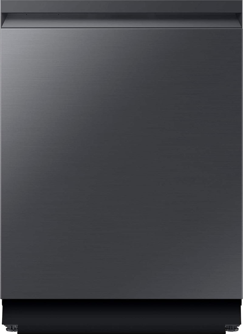 Samsung - 24" AutoRelease Dry Smart Built-In Stainless Steel Tub Dishwasher with 3rd Rack Washing System 38dBA - Matte Black Steel