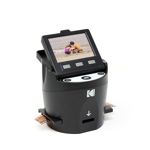 Kodak - Scanza Digital Film  Slide Scanner - Converts Film Negatives  Slides to JPEG - Includes Large Tilt-Up 3.5" LCD - Black