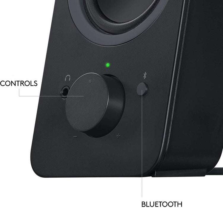 Logitech - Z207 2.0 Bluetooth Stereo Computer Speakers - Black