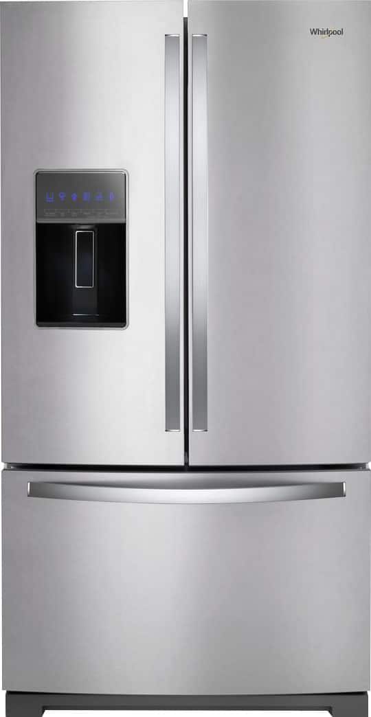 Whirlpool - 26.8 Cu. Ft. French Door Refrigerator - Fingerprint Resistant Stainless Steel