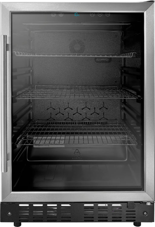 Insignia - 165-Can Built-In Beverage Cooler - Stainless Steel