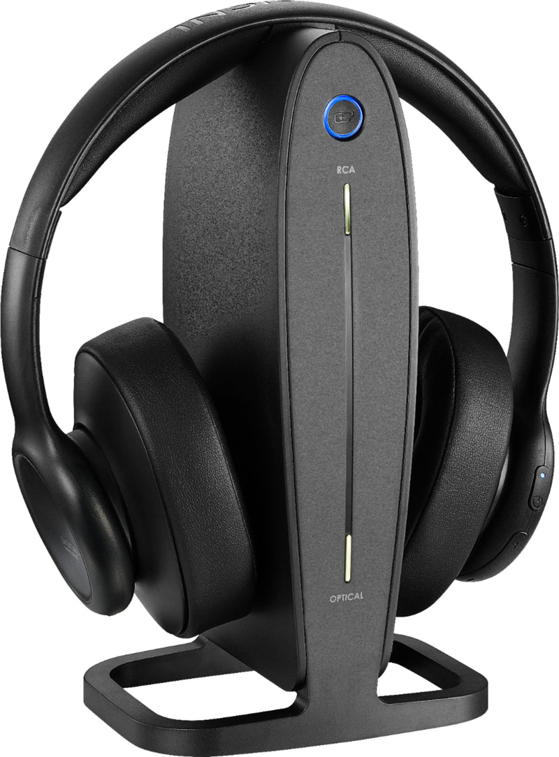 Insignia - RF Wireless Over-the-Ear Headphones - Black