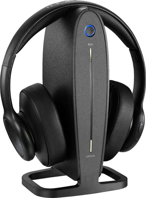Insignia - RF Wireless Over-the-Ear Headphones - Black