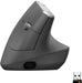 Logitech - MX Vertical Advanced Wireless Optical Ergonomic Mouse with USB and Bluetooth Connection - Graphite