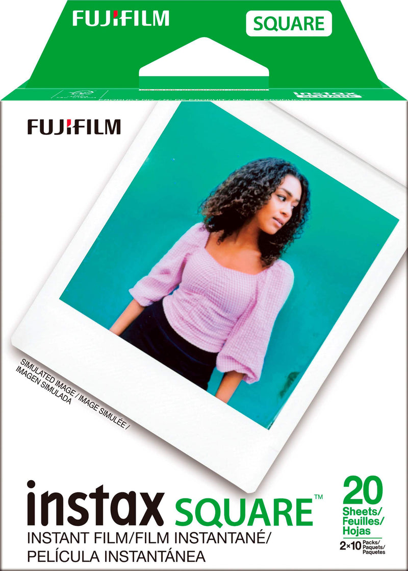 Fujifilm - instax SQUARE Instant Film Twin Pack - White Frame
