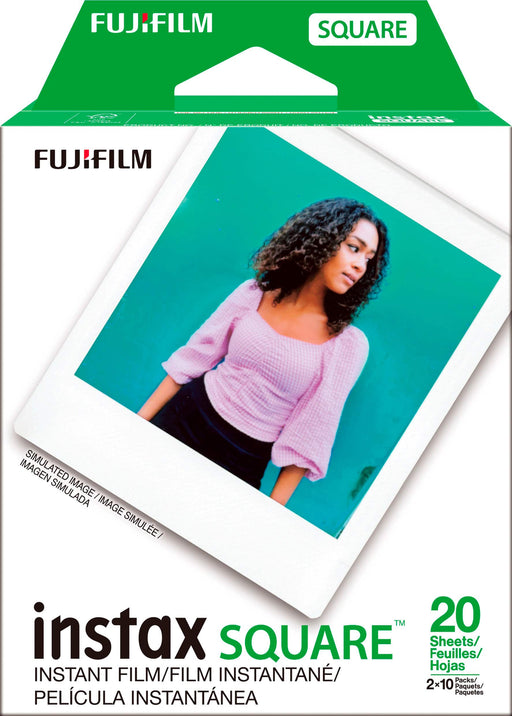 Fujifilm - instax SQUARE Instant Film Twin Pack - White Frame