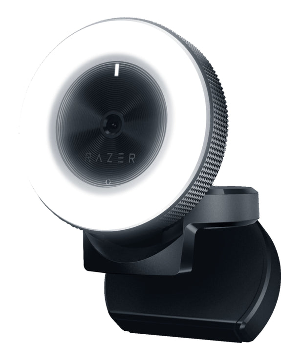 Razer - Kiyo 1920 x 1080 Webcam with Adjustable Ring Light - Black