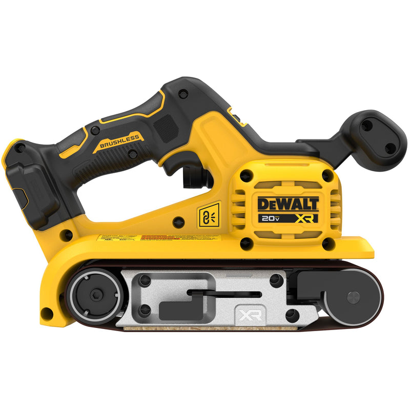 DEWALT XR 20-Volt Brushless Variable Speed Belt Cordless Sander with Dust Management