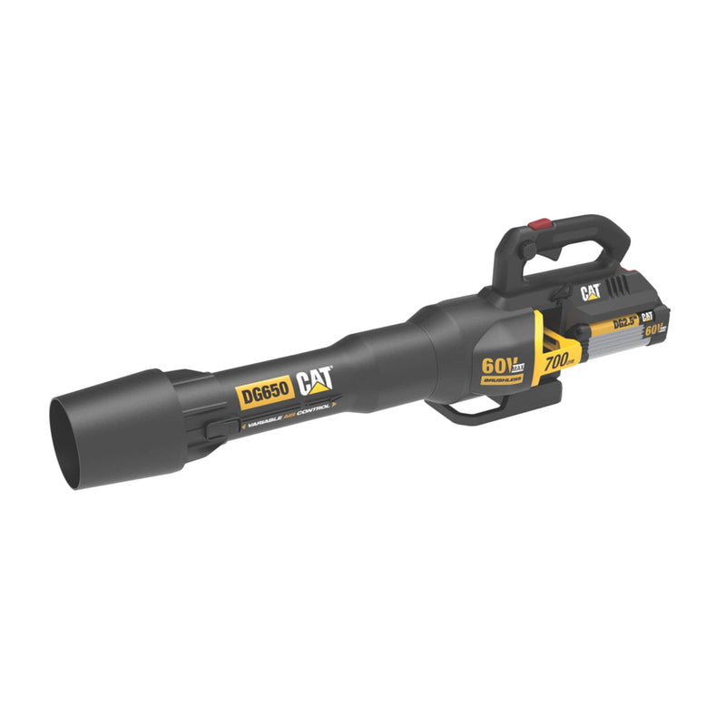 CAT 60-volt 700-CFM 135-MPH Battery Handheld Leaf Blower 2.5 Ah Battery Included Charger Included