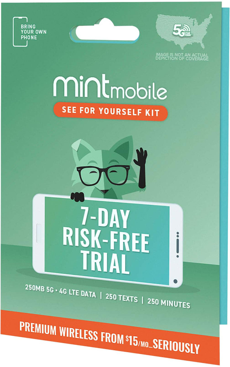 Mint Mobile - Prepaid SIM Card Starter Kit - Gold